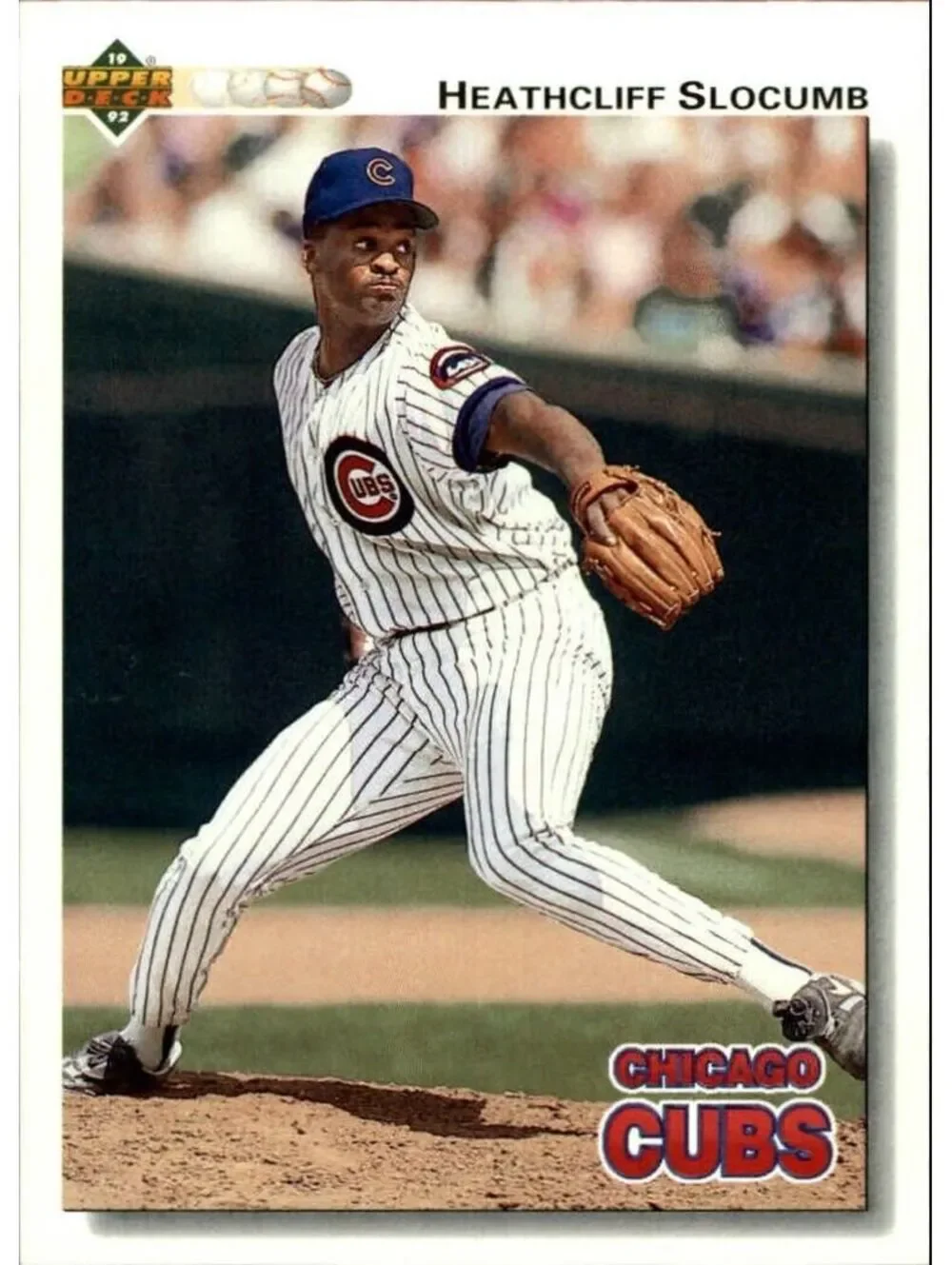 Heathcliff Slocumb 1992 Upper Deck MLB #569 Baseball Card Chicago Cubs